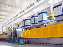 Bearing heat treatment production line